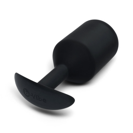 b-Vibe Snug Plug 7 — Weighted Butt Plug, Black - BV5222