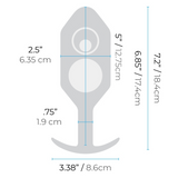 b-Vibe Snug Plug 7 — Weighted Butt Plug, Black - BV5222