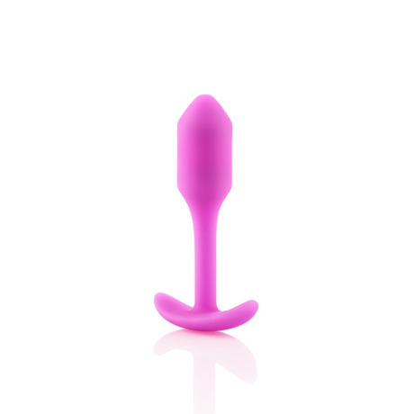 b-Vibe Snug Plug 1 Fuchsia — Small Weighted Butt Plug - BV6717