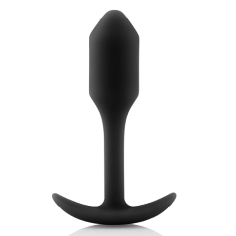 b-Vibe Snug Plug 1 — Small Weighted Butt Plug, Black - BV6724