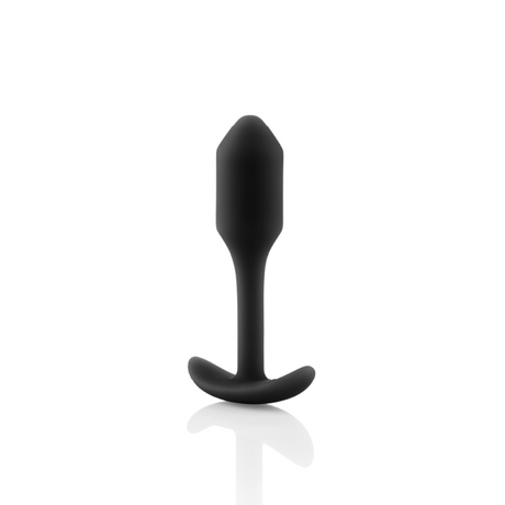 b-Vibe Snug Plug 1 — Small Weighted Butt Plug, Black - BV6724