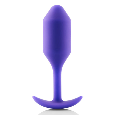 b-Vibe Snug Plug 2 Weighted Anal Plug, Purple - BV6731