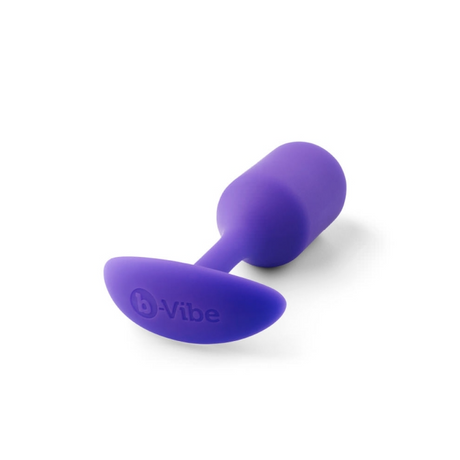 b-Vibe Snug Plug 2 Weighted Anal Plug, Purple - BV6731