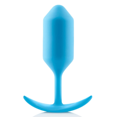 b-Vibe Snug Plug 3 — Weighted Butt Plug, Teal (12.5 cm) - BV6755
