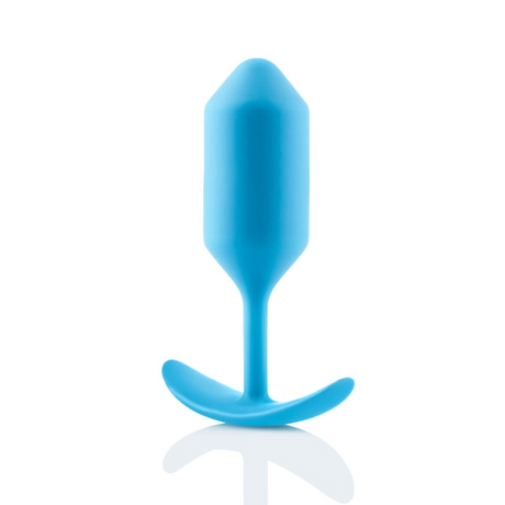 b-Vibe Snug Plug 3 — Weighted Butt Plug, Teal (12.5 cm) - BV6755