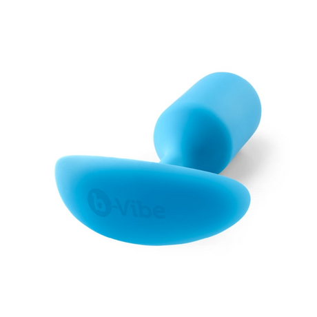 b-Vibe Snug Plug 3 — Weighted Butt Plug, Teal (12.5 cm) - BV6755