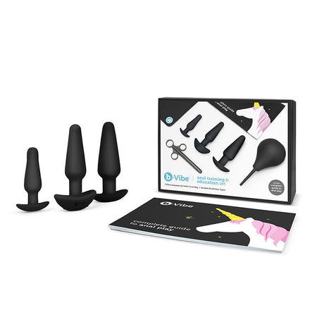 b-Vibe Anal Education Set — 7-Piece Anal Training Kit (Black) - BV7410