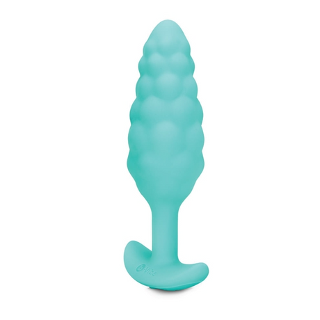 b-Vibe Bump Texture Plug — Mint Textured Vibrating Plug, 10.5 cm - BV7657