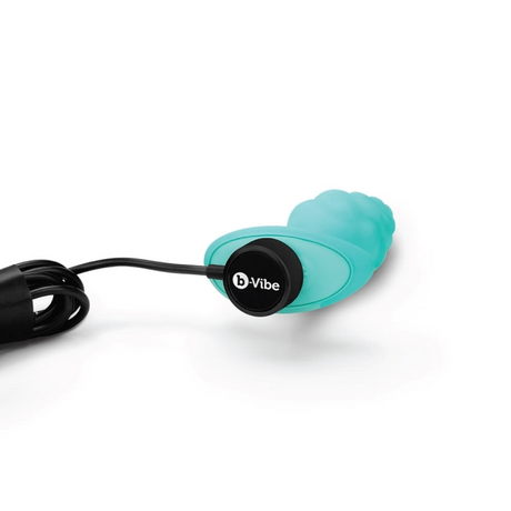 b-Vibe Bump Texture Plug — Mint Textured Vibrating Plug, 10.5 cm - BV7657