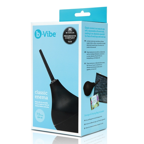 b-Vibe Classic Enema Bulb Set — 4-Piece Enema Bulb with Bag - BV7695