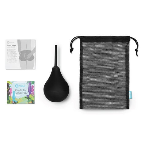 b-Vibe Classic Enema Bulb Set — 4-Piece Enema Bulb with Bag - BV7695