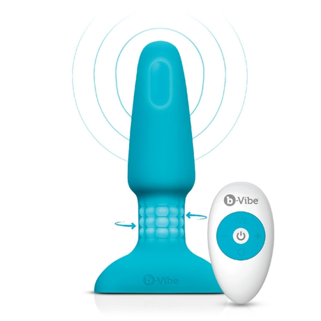 b-Vibe Rimming Plug 2 — Teal Rotating Anal Plug - BV7846