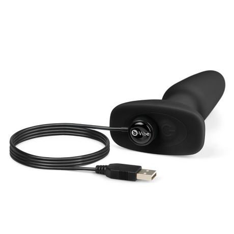 b-Vibe Rimming Plug 2 — Rotating Anal Plug, Black - BV7853