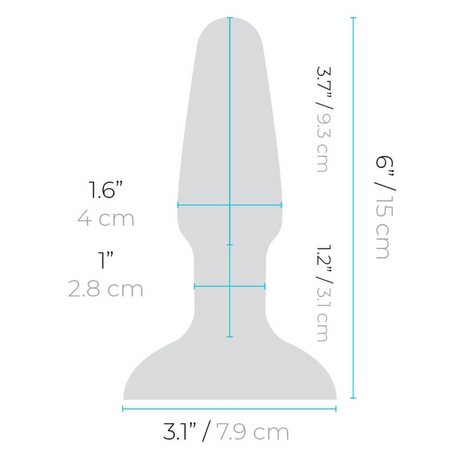 b-Vibe Rimming Plug 2 — Rotating Anal Plug, Black - BV7853