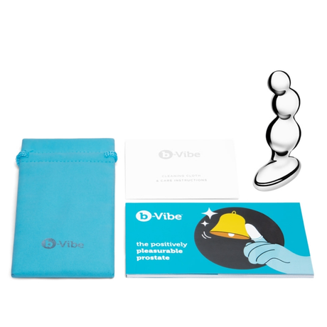 b-Vibe Stainless Steel Anal Beads — 5.08 in, 480 g - BV8994