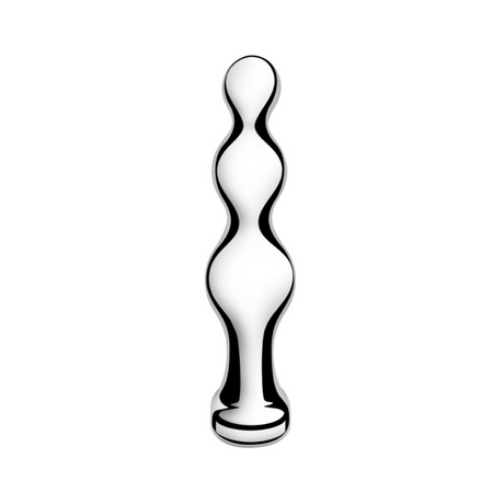 b-Vibe Stainless Steel Anal Beads — 5.08 in, 480 g - BV8994