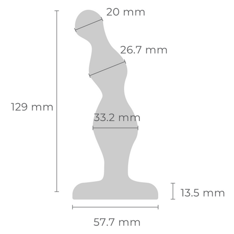 b-Vibe Stainless Steel Anal Beads — 5.08 in, 480 g - BV8994