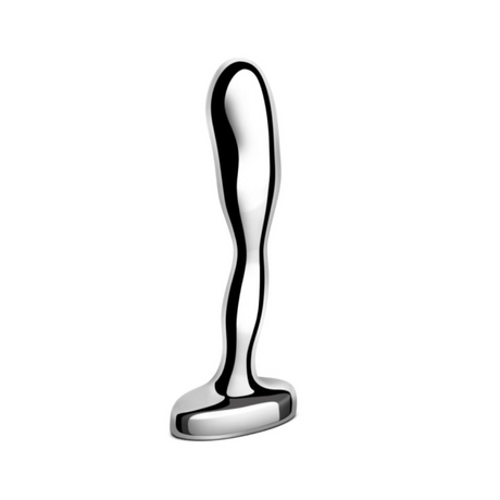 b-Vibe Stainless Steel Prostate Plug, 300 g Curved - BV9007