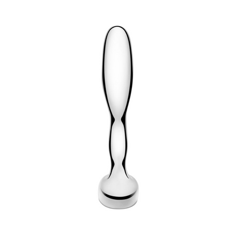 b-Vibe Stainless Steel Prostate Plug, 300 g Curved - BV9007