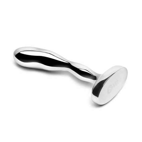 b-Vibe Stainless Steel Prostate Plug, 300 g Curved - BV9007