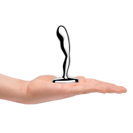 b-Vibe Stainless Steel Prostate Plug, 300 g Curved - BV9007
