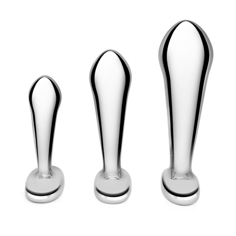 b-Vibe Stainless Steel P-Spot Training Set (3-Piece) - BV9014