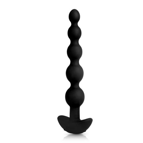 b-Vibe Cinco Anal Beads — Black, 5-Bead Vibrating Set - BV9516