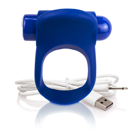 Screaming O Charged You-Turn Plus Cock Ring & Finger Vibe — Blueberry - AYTP-BB-101E