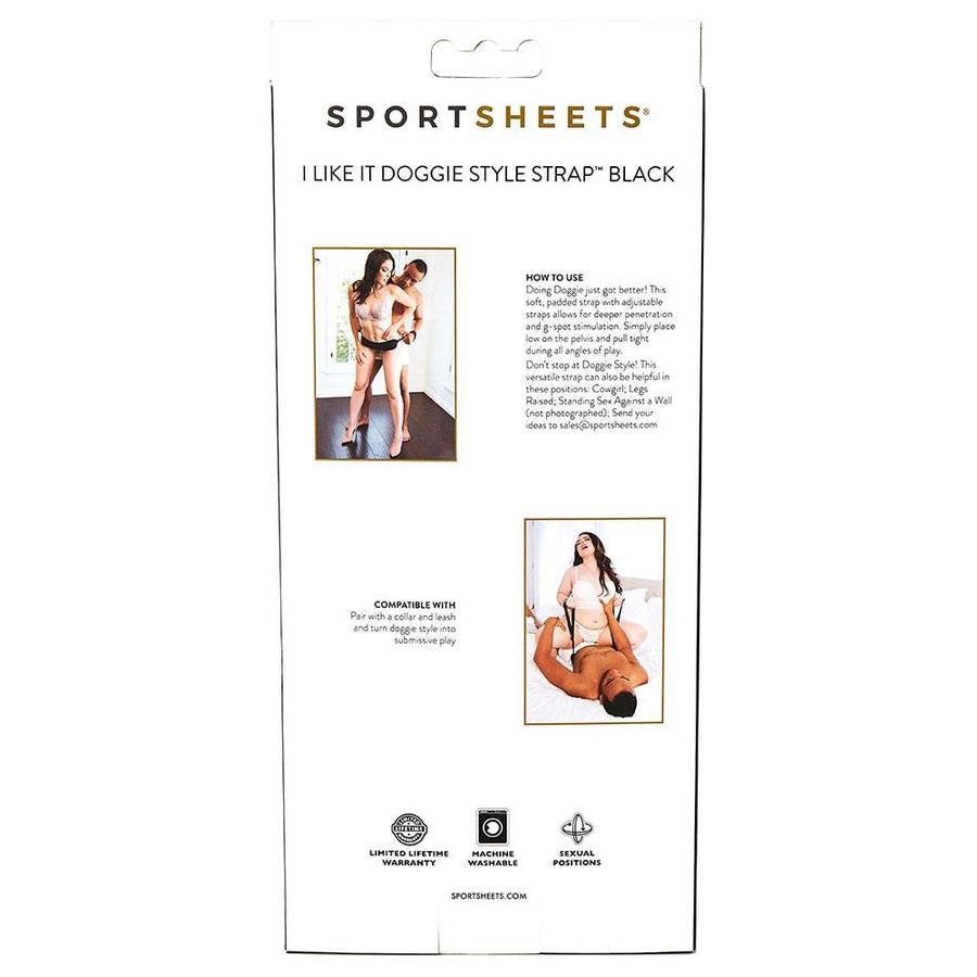 Sportsheets Doggie Style Strap — Black Cummerbund Harness - SS412-01
