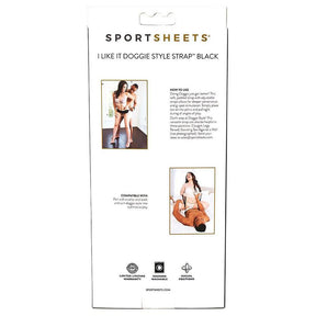 Sportsheets Doggie Style Strap — Black Cummerbund Harness - SS412-01