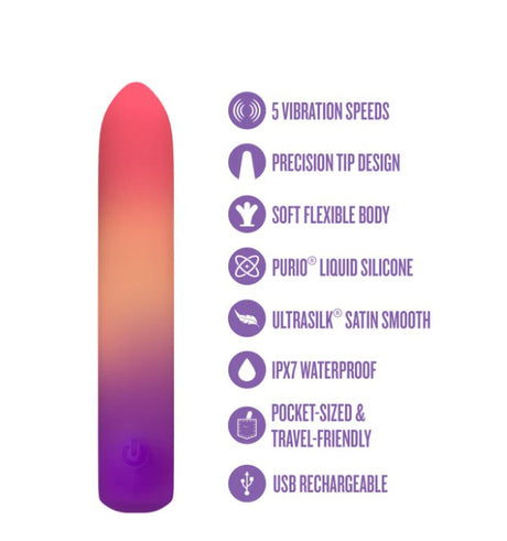Blush Play With Me Sunset Passion Bullet Vibrator, 4.75 in - BL-50800
