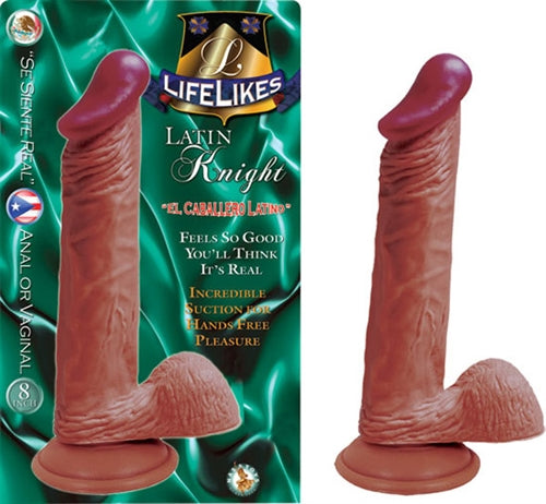 Nasstoys Lifelike Latin Knight 8-Inch Realistic Dildo with Suction Cup - NW2011-4