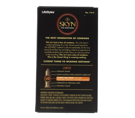 Paradise Marketing LifeStyles Skyn Large Condoms — 12 Pack - LS7412