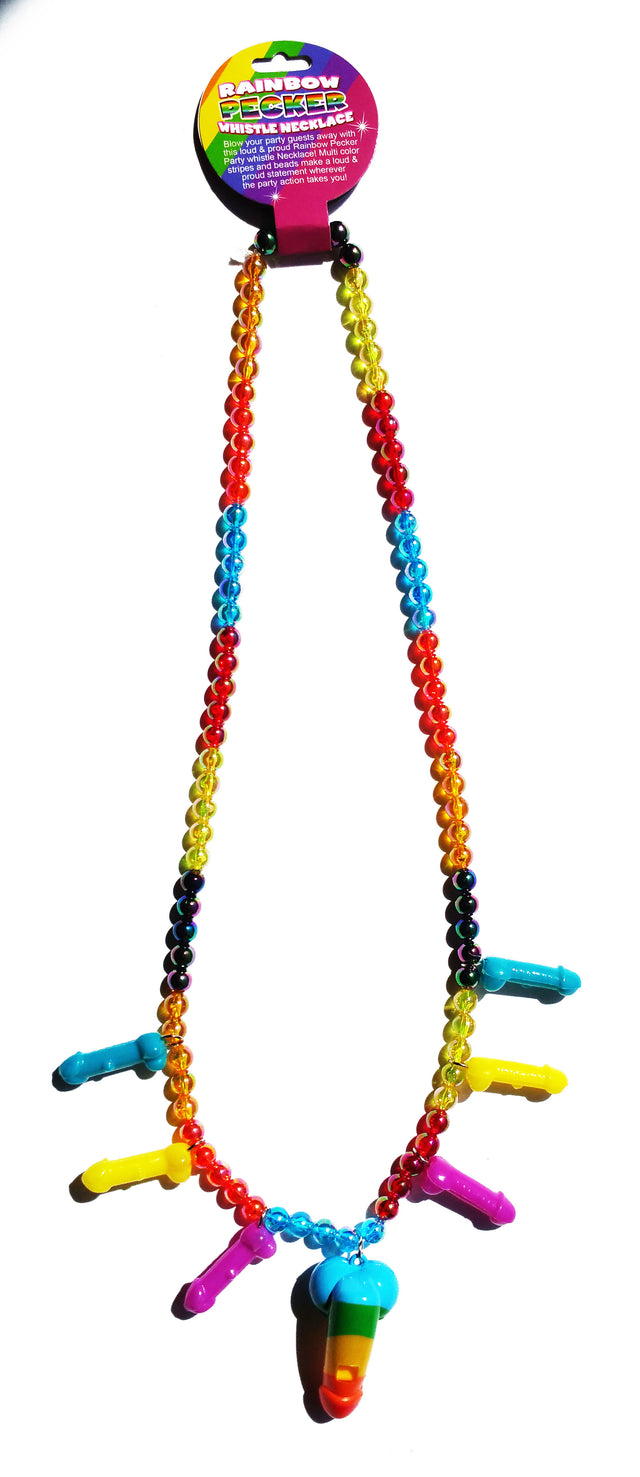 Hott Products Rainbow Pecker Whistle Necklace - HTP2970