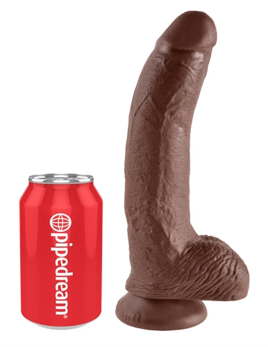 King Cock 9-Inch Cock With Balls - Brown by Pipedream