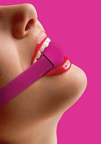 Elastic Ball Gag - Pink by Shots