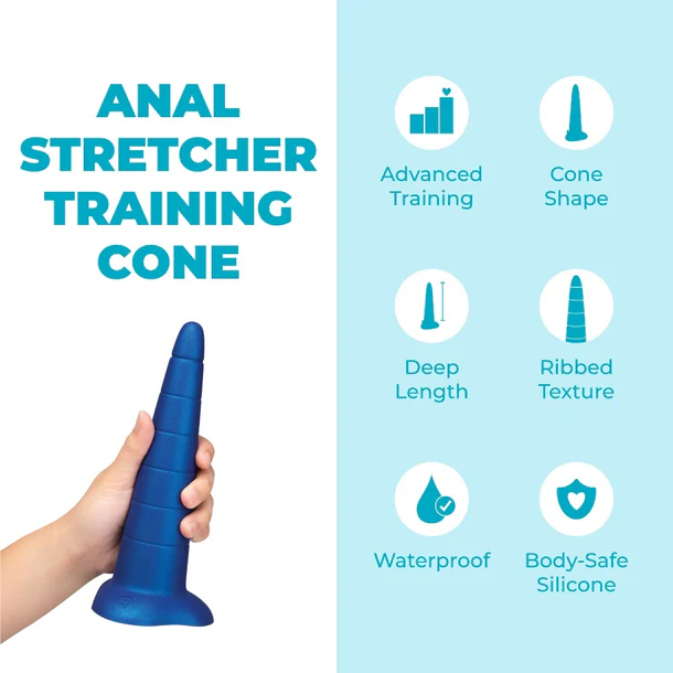 b-Vibe Anal Stretcher Training Cone — 7.25-inch Insertable Silicone - BV7834