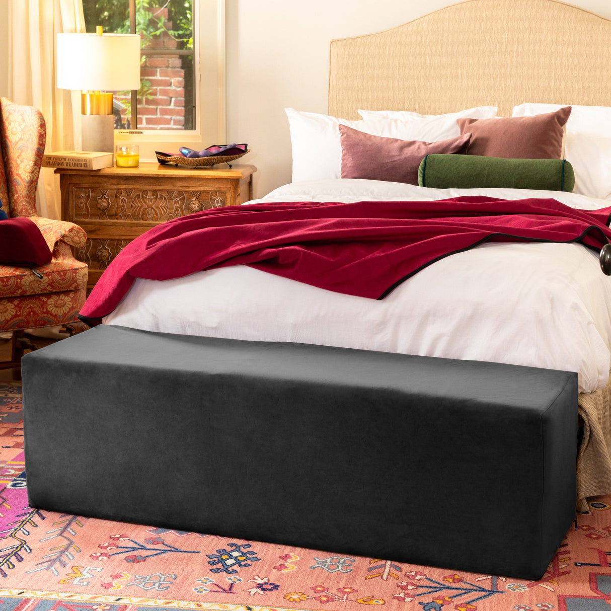 Liberator Aria Flip Chaise 18 Inch Replacement Cover, Black - L7863