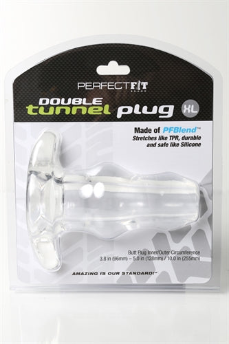 Double Tunnel Plug XL - Clear by Perfect Fit