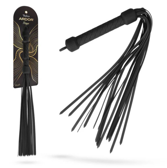 Blush Temptasia Ardor Flogger — Black, 17.72 in - BL-55505