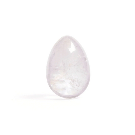 Chakrubs Clear Quartz Medium Drilled Yoni Egg - CK8363