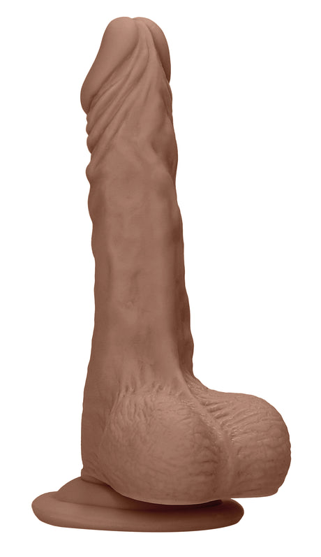 Shots 7-Inch Realistic Dildo with Hanging Testicles — Tan - SH-REA094TAN