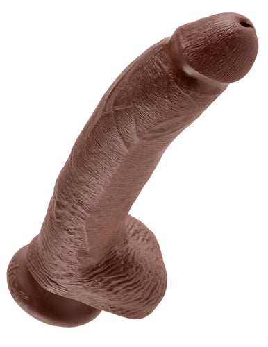 King Cock 9-Inch Cock With Balls - Brown by Pipedream