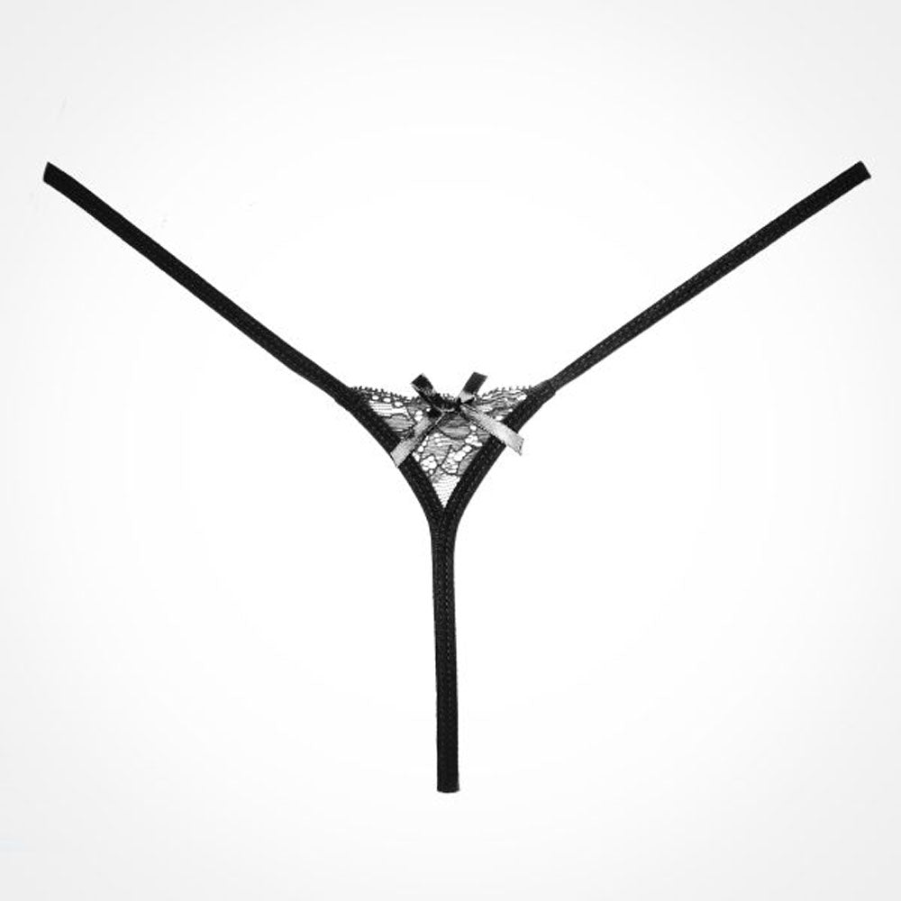 Allure Pixie Panty - One Size - Black by Allure Lingerie