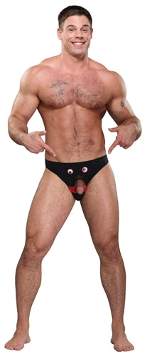 Male Power Mr. Nose Bikini — One Size, Black - MP-PAK705BK1