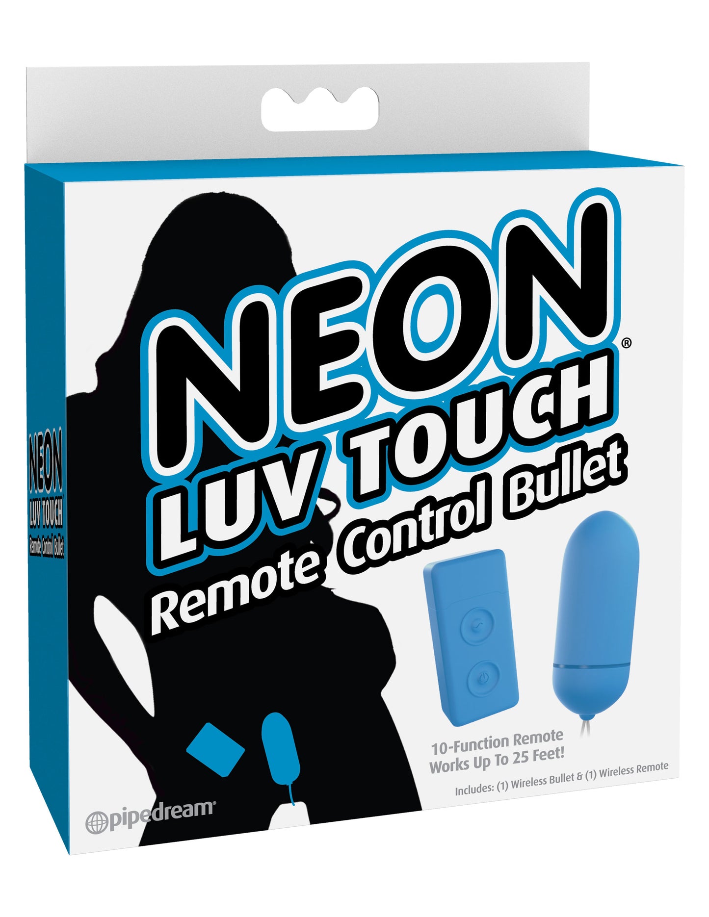 Neon Luv Touch Remote Control Bullet - Blue by Pipedream