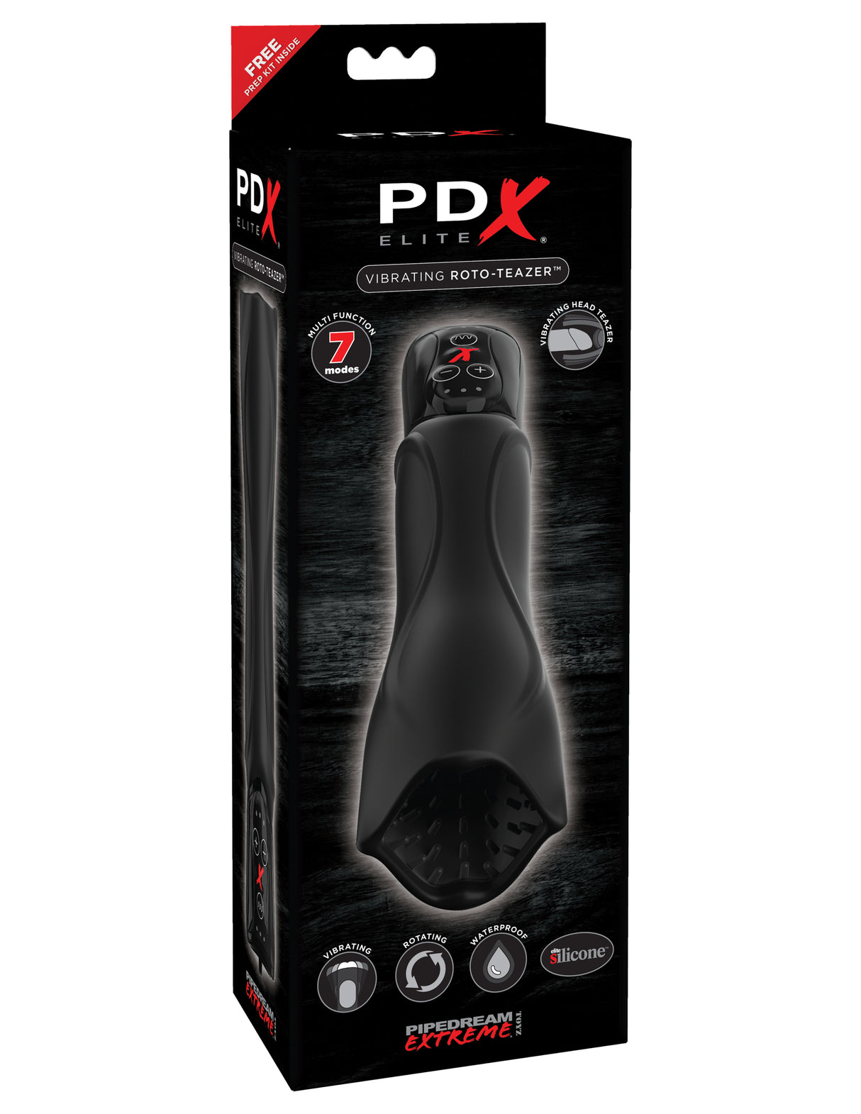 Pipedream PDX Elite Vibrating Roto-Teazer Rotating Masturbator - PDRD513