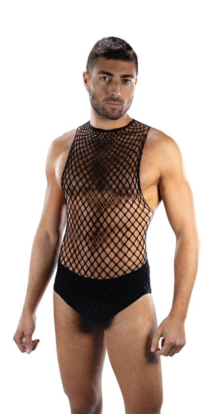 "Envy Full Effect Fishnet 2 Piece Set Os - Black EV-BLE331BKOS"