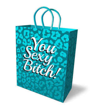Little Genie Teal 10-Inch "You Sexy Bitch" Gift Bag - LG-LGP012