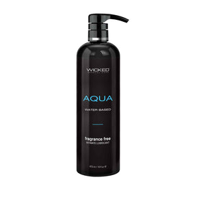 Wicked Sensual Care Aqua Lube 16 oz Water-Based Lubricant - WS-90116